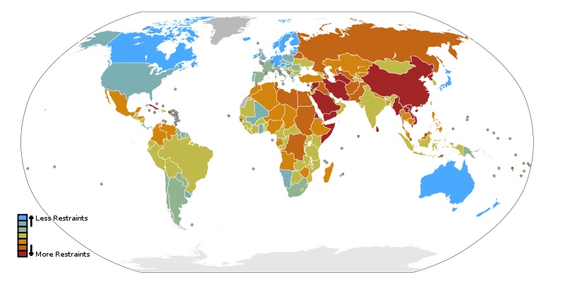 101021_Reporters_Without_Borders_2009_Press_Freedom_Rankings_Map